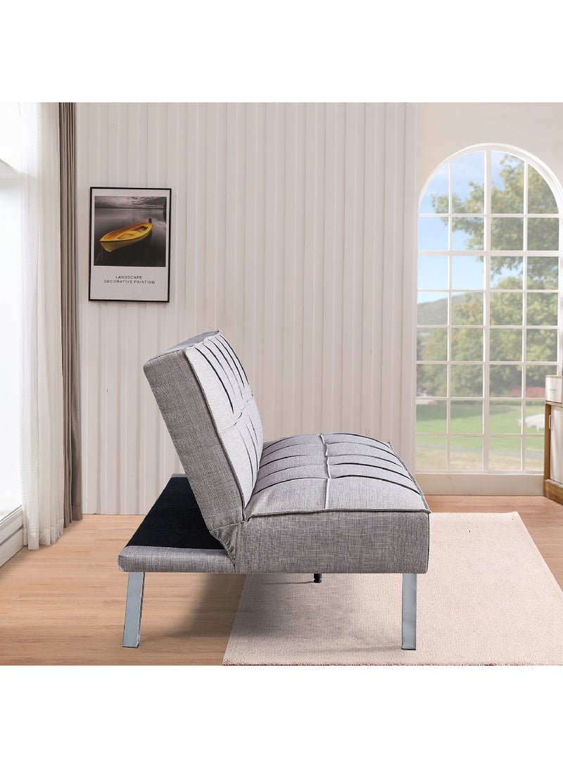 Home Box Ruby 3-Seater Fabric Sofa Bed 80 x 77 x 180 cm - Image 4