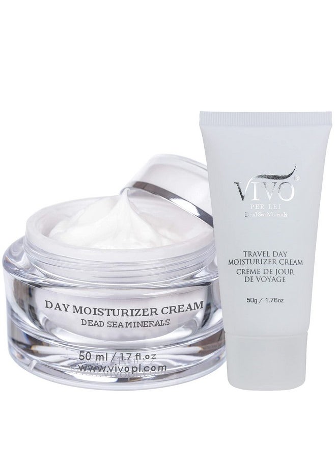Vivo Per Lei - Ivo Per Lei Day Cream Dead Sea Face Cream For Dull Dry Skin Moisturizing Day Cream With Shea Butter Non Greasy Day Moisturizer Hydrating Face Cream For Women 3.4 Fl. Oz. - Image 1