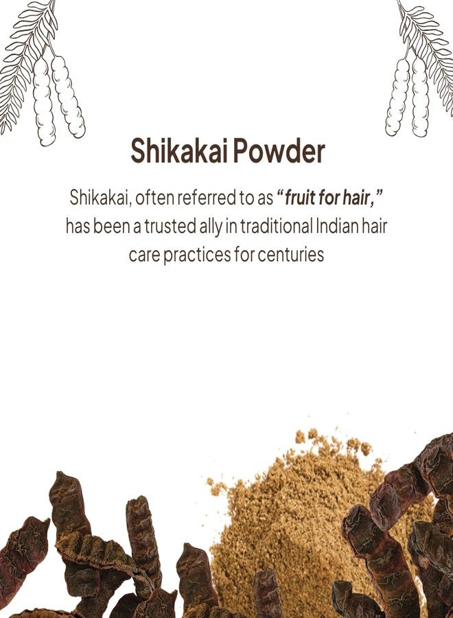 Vriksha Veda Shikakai Powder for Hair (100g) | Organic & Natural Hair Cleanser | Strengthens Roots, Reduces Dandruff & Promotes Hair Growth | Suitable for All Hair Types - Image 2