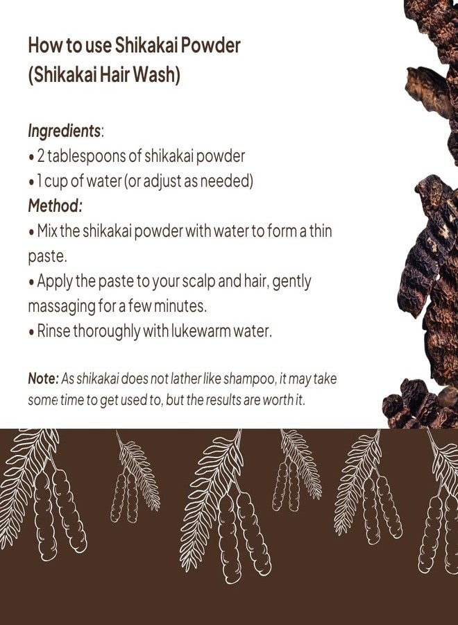Vriksha Veda Shikakai Powder for Hair (100g) | Organic & Natural Hair Cleanser | Strengthens Roots, Reduces Dandruff & Promotes Hair Growth | Suitable for All Hair Types - Image 5