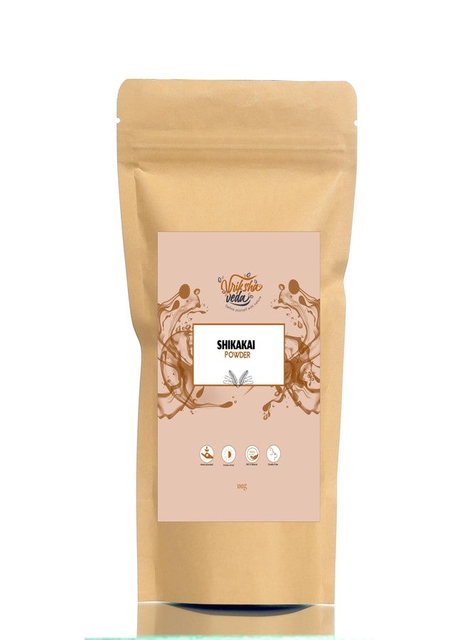 Vriksha Veda Shikakai Powder for Hair (100g) | Organic & Natural Hair Cleanser | Strengthens Roots, Reduces Dandruff & Promotes Hair Growth | Suitable for All Hair Types - Image 1