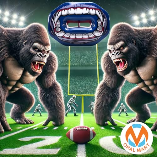 Oral Mart Football Mouth Guard (King Kong) - Instant Fit Lip Guard Mouthpiece- Football Mouthguard Pacifier Protector - Image 3