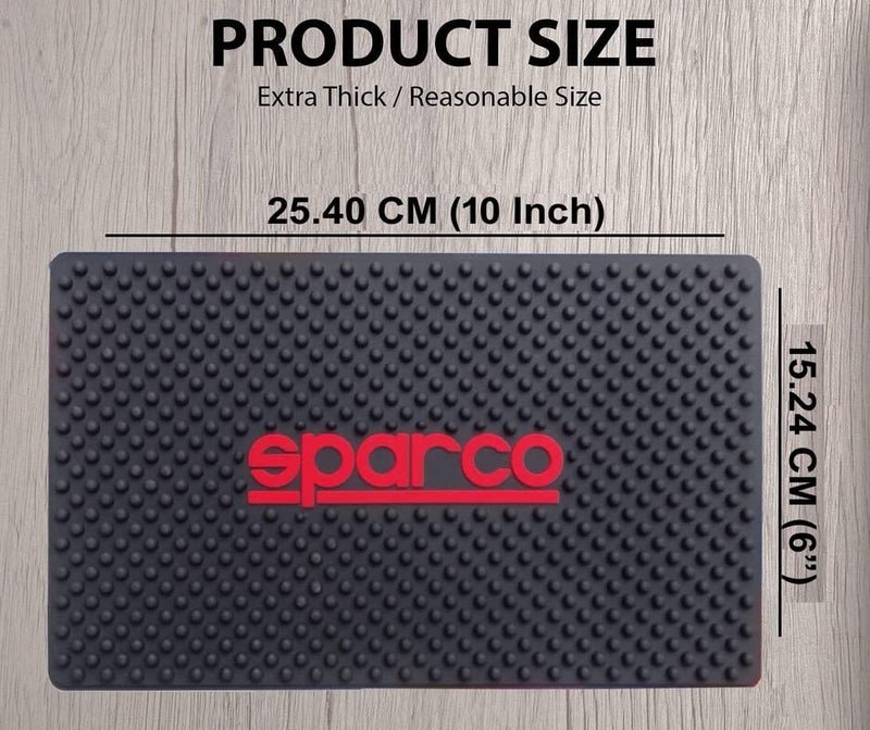 Auto E-Shopping Rubber Car Dashboard Non Slip Anti Skid Mat Sticky Holder Big Size 6 Inch X 10 Inch 1 Piece Black, Compatible - Image 3