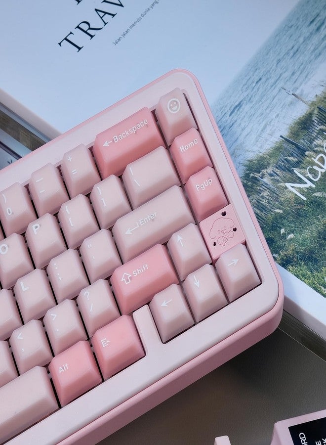 Sumgsn 164 Keys PBT Doubleshot Keycaps Cherry Profile Sakura Pink Translucent Keycaps Set Fit for 61/64/87/104/108 Cherry Mx Switches Mechanical Keyboard - Image 1