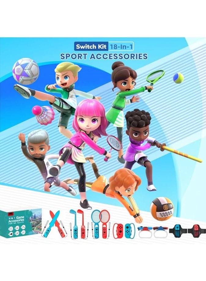 General Nintendo 18-in-1 Switch Sport Accessories, 2024 Switch Sport Accessories, Family Switch Sport Game Pack Accessory Kit  - Image 3