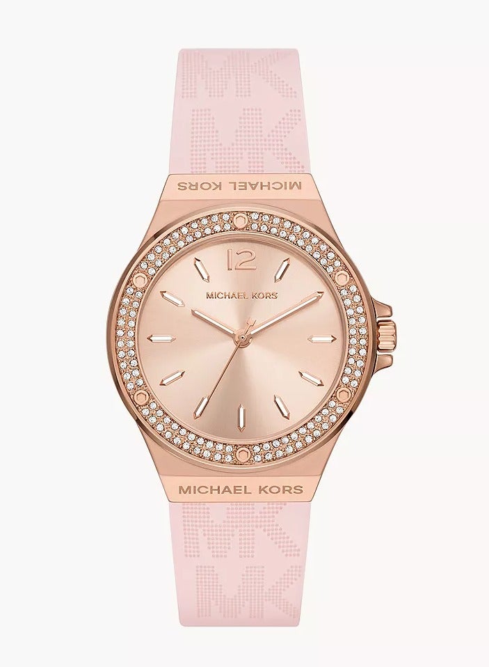 ام كي ساعة نسائية صغيرة من لينوكس بقرص من الكوارتز والذهب الوردي - MK7282 - Image 1