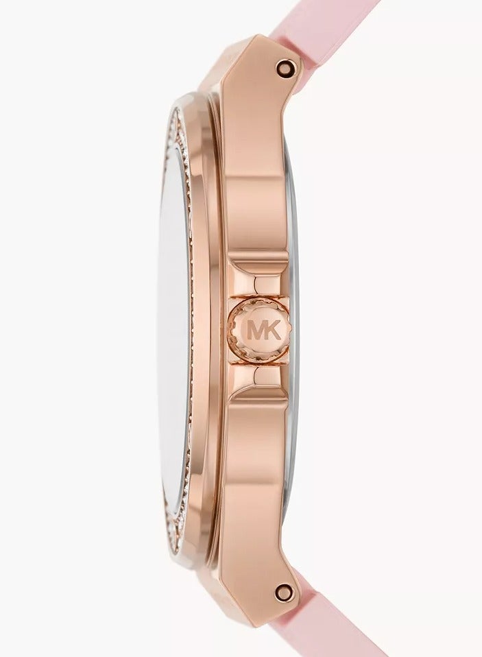 ام كي ساعة نسائية صغيرة من لينوكس بقرص من الكوارتز والذهب الوردي - MK7282 - Image 3
