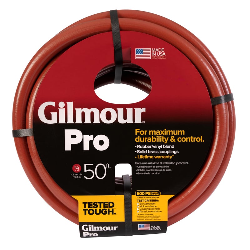 Gilmour Pro Commercial 3/4" x 50' Heavy Duty Water Hose, Durable and Kink Resistant 50 ft Garden Hose - Image 1