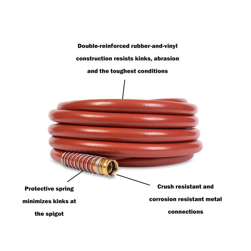 Gilmour Pro Commercial 3/4" x 50' Heavy Duty Water Hose, Durable and Kink Resistant 50 ft Garden Hose - Image 3