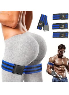 SportQ SportQ Blood Flow Restriction Bands Elastic Quick Release Band, Occlusion Training Bands for Men and Women, Resistance Bands for Arms and Legs and PFR Training (2 Biceps Bands, 2 Leg Bands)  - Image 1