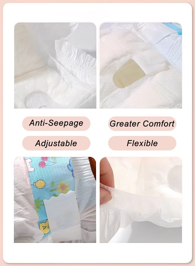 كويفلوكس حفاضات الحيوانات الأليفة للاستخدام مرة واحدة، حفاضات قابلة للتنفس للكلاب الإناث، حفاضات الكلاب فائقة الامتصاص من القماش الناعم، حفاضات للكلاب الإناث، حفاضات مناسبة لتدريب الكلاب على الشبق والتبول المثير وسلس البول، تحتوي على 10 قطع من حفاضات الكلاب الإناث M - Image 5