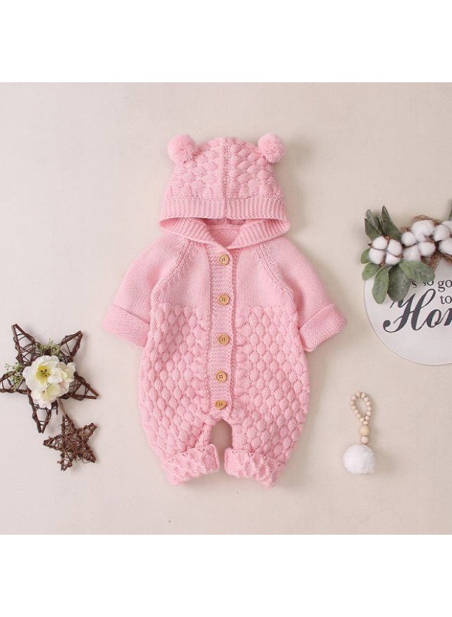 بدلة بيبي محبوكة - زي صوف للأطفال حديثي الولادة