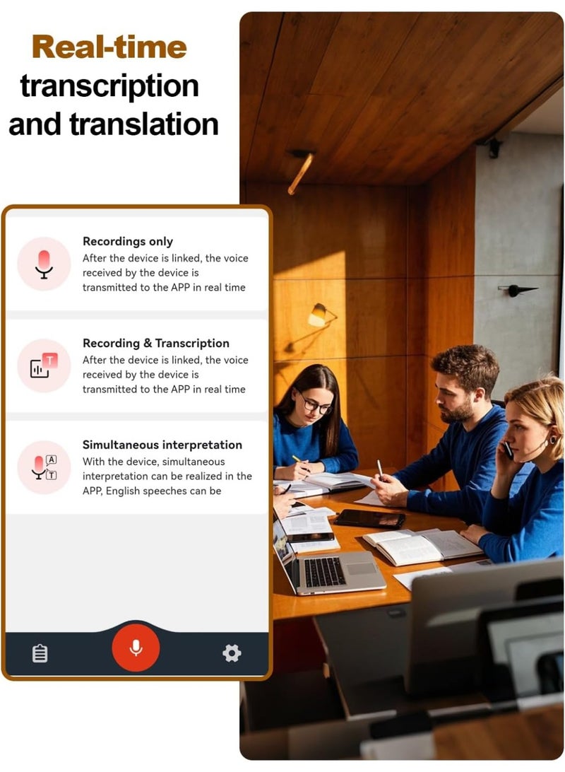 AL RAID AI Voice Recorder, Audio Recording Device with App Control,AI Transcribe & Summarize Support 144 Languages, 64GB Memory,Voice Recorder for Lectures, Meetings,Interviews. - Image 3