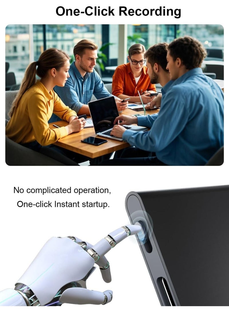 AL RAID AI Voice Recorder, Audio Recording Device with App Control,AI Transcribe & Summarize Support 144 Languages, 64GB Memory,Voice Recorder for Lectures, Meetings,Interviews. - Image 5