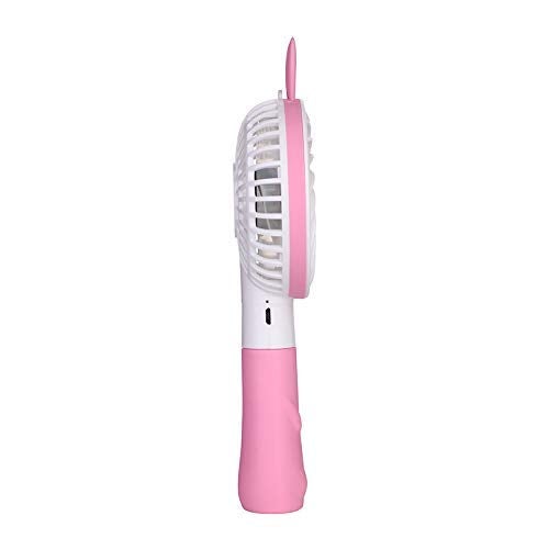 Geeky Portable Cute Bear Styled Rechargeable 2 Watts Handheld Fan (Pink) - Image 3