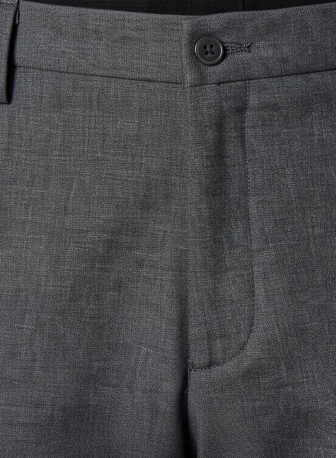 Splash FAV BEIGE Regular Fit Flexi Waist Formal Trousers for Men | Best Price UAE