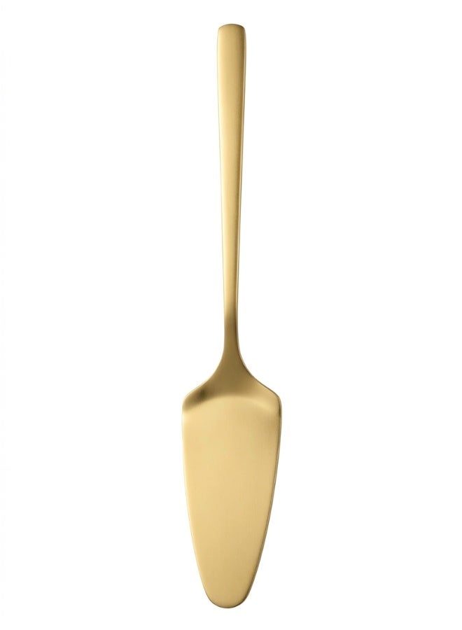 Happy Home Stainless Steel Cake Server Pizza and Dessert Serving Spatula Cheese Server Multi-Purpose Serving Tool for Cakes, Pizza, Lasagna, Pastries and Desserts – Rust Resistant Dishwasher Safe Elegant Kitchen Utensil for Home and Party Use 30cm-Golden - Image 2