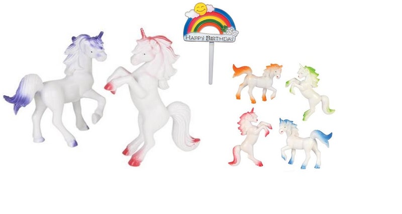 Oasis Supply Unicorn Playset Cake Topper Kit 7 piece set - Image 2