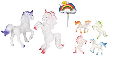 Oasis Supply Unicorn Playset Cake Topper Kit 7 piece set - Image 1