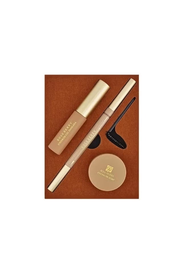Rose Berry 3-in-1 Eyebrow Kit – Eyebrow Soap + Pencil + Mascara - Image 2