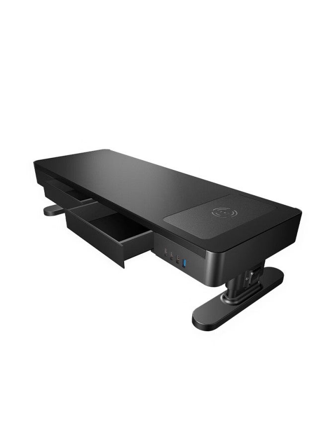 Deer Is Deerwoo Monitor Stand Laptop Stand Desktop Stand Usb3.0 Adjustable + Wireless Charging With Drawer Zgl121 - Image 2