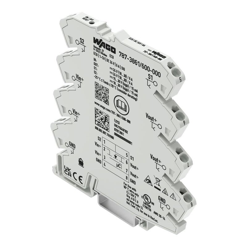 Wago Electronic circuit breaker 1channel 24 VDC input voltage 6 A Signal contact - Image 1
