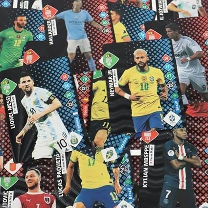 FowWelt Champions League Football Collector Cards – 55 PCS Unofficial Trading Card Game Pack For Kids & Fans | Soccer Cards For Boys, Girls, Gifting (Football Black) - Image 2