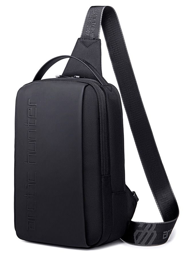 ARCTIC HUNTER XB00541 TMS Chest Waterproof Anti-Theft Crossbody Sling Bag - Black  - Image 1
