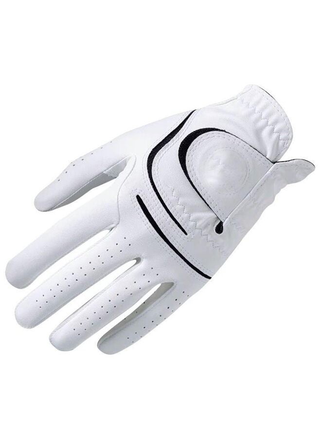 LAMAY Leather Golf Glove for Men with Ball Marker and Extra Grip - Left Hand Fit for Women, Girls, and Men - Size 22,24 (1 Pack)" - Image 1