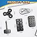 Cybemaga 5 Pcs Fidget Toys Adults Teen Metal Fidgets Spinner Hand Hammer Finger Spin Toy Cool Gadgets Office Desk Toy Stress Relief Sensory Items for Stocking Stuffers for Teen Boys Adult Men Gift - Image 4