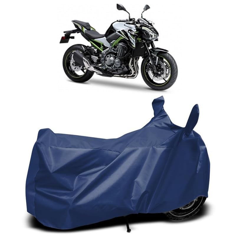 MADAFIYA Waterproof Two Wheeler Cover for Kawasaki Z900 [2020] Bike All Season Protection Bike Cover for Rain & Sun (Navy) - Image 1