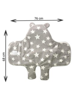 Brandonn Baby Blankets New Born Combo Pack Of Super Soft Baby Wrapper Baby Sleeping Bag For Baby Boys, Baby Girls, Babies (76Cm X 70Cm, 0-6 Months, Skin Friendly, Fleece, Stars Grey, Beige)  - Image 3