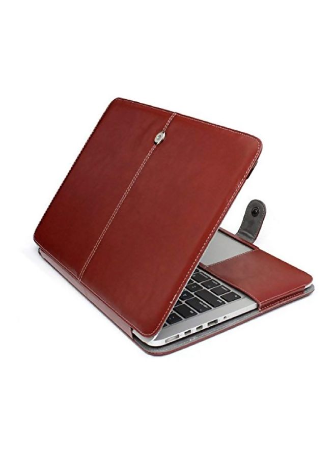 NIBEMINENT Protective Laptop Cover Case For Apple Macbook 13-13.3 Inch Brown  - Image 3