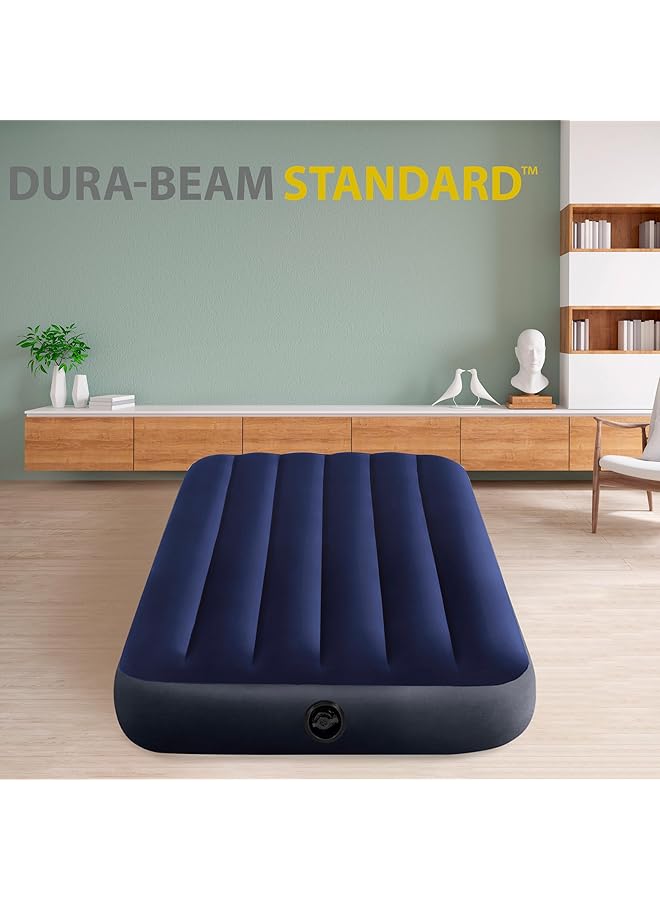 INTEX Dura Beam Series Classic Downy Airbed Blue 64757 - Image 2