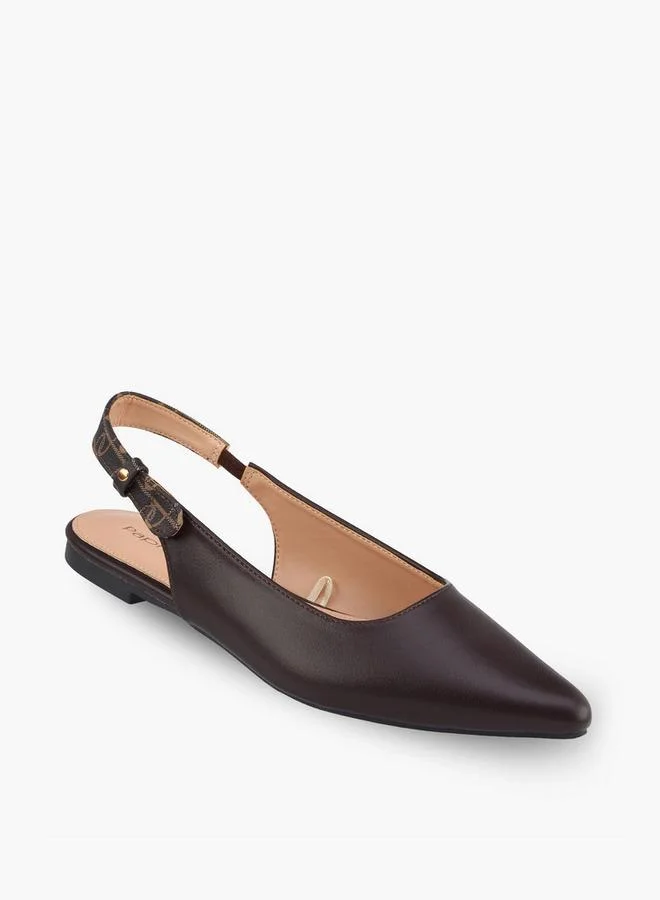 Paprika Women Pointed Toe Slingback Mules