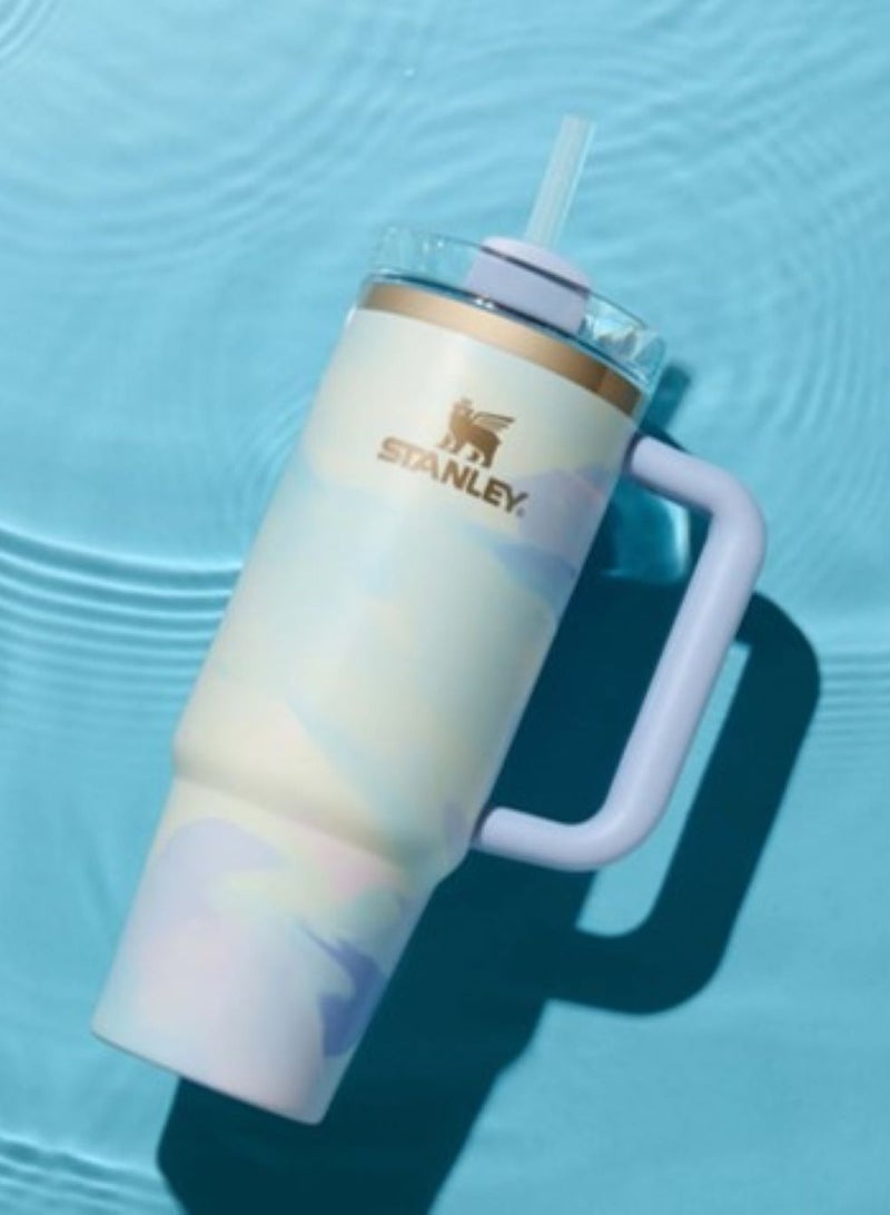 Stanley Quencher H2.0 FlowState Stainless Steel Vacuum Insulated Tumbler with Lid and Straw, Paired with Non-Slip Silicone Cover, Great for Water, Iced Tea or Coffee, Smoothie and More, 40 OZ - Image 4