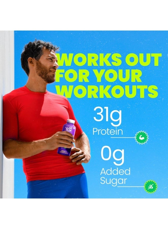 Yogabar 31g Protein Shake – Double Chocolate, No Added Sugar, Low Fat, High Calcium, Ready-to-Drink, 250ml Bottle, Pack of 1*24 - Image 2