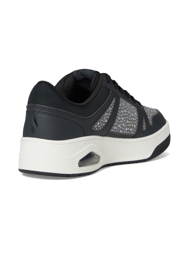 SKECHERS Women's Uno Court-Opulent Pearls Sneaker, Black, 37.5 EU - Image 5