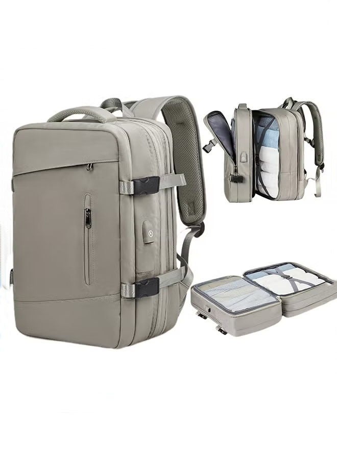 MIXDE Carry-On Luggage Backpack Unisex Backpack with External Charging Interface, Wet and Dry Separation, Large Capacity Scientific Compartmentalized Backpack, Travel Backpack, Short-Distance Luggage Bag - Image 1