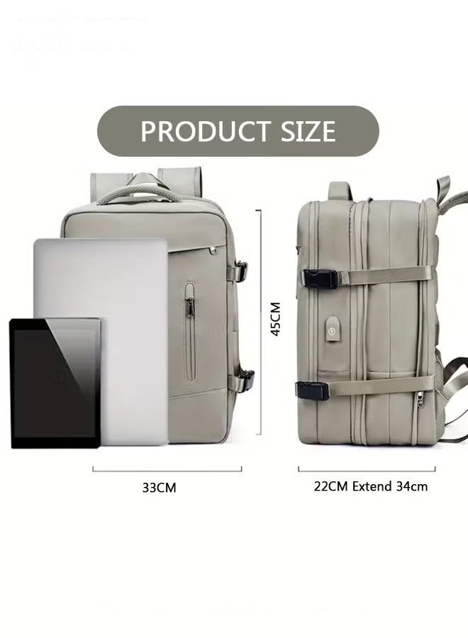 MIXDE Carry-On Luggage Backpack Unisex Backpack with External Charging Interface, Wet and Dry Separation, Large Capacity Scientific Compartmentalized Backpack, Travel Backpack, Short-Distance Luggage Bag - Image 4