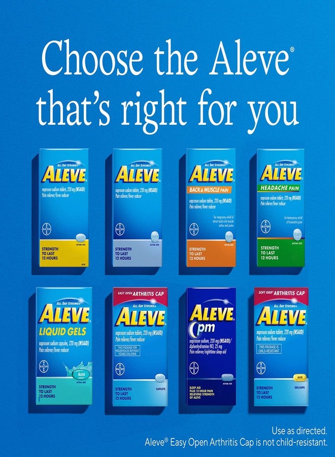 Aleve Liquid Gels, Naproxen Sodium for Pain Relief ‐ 50 Count - Image 5