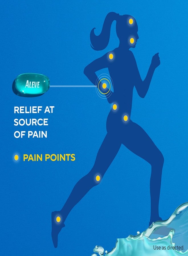 Aleve Liquid Gels, Naproxen Sodium for Pain Relief ‐ 50 Count - Image 3