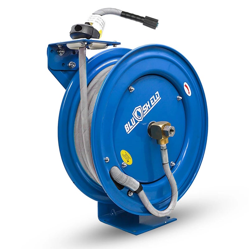 BluBird BluShield Pressure Washer Hose Reel HD Polyester Braided  Non marking With M22 Fitting 