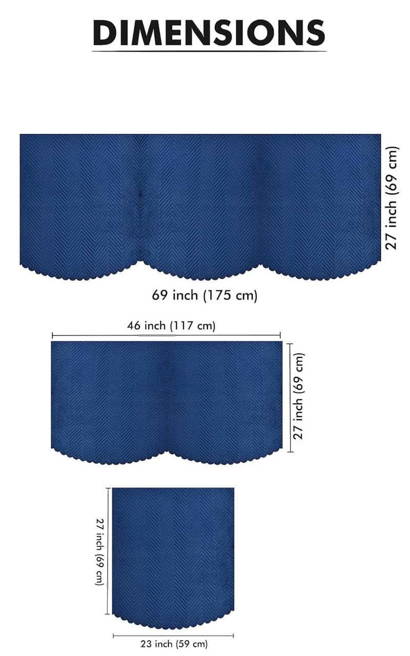 Fashion Throw Sofa Cover L Shape 6 Seats Velvet Quilted AntiSlip Sofa Cover Protector Covers Sofa Cover for Living Room Sofa Slipcovers Navy Design 2 LShape - Image 3