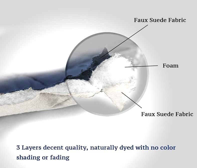 Fashion Throw Sofa Cover L Shape 6 Seats Velvet Quilted AntiSlip Sofa Cover Protector Covers Sofa Cover for Living Room Sofa Slipcovers Navy Design 2 LShape - Image 4