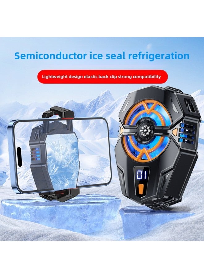 Shift Digital Display Mobile Phone Radiator Semiconductor Back Clip Three-gear Mute Cooling Artifact J20 Direct Sales-Colour:J20a Digital Display Material Model  - Image 2