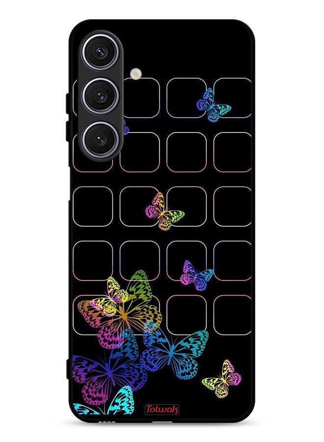 Tolwak Samsung Galaxy A26 Protective Case Cover Colorful Butterflies - Image 1