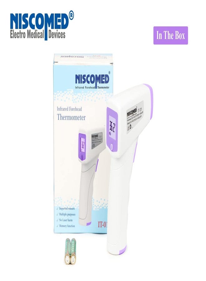 NISCOMED Forehead Digital Infrared Thermometer for Babies and Adults, Quick Measurement of Forehead Temperature in Celsius & Fahrenheit - Image 5