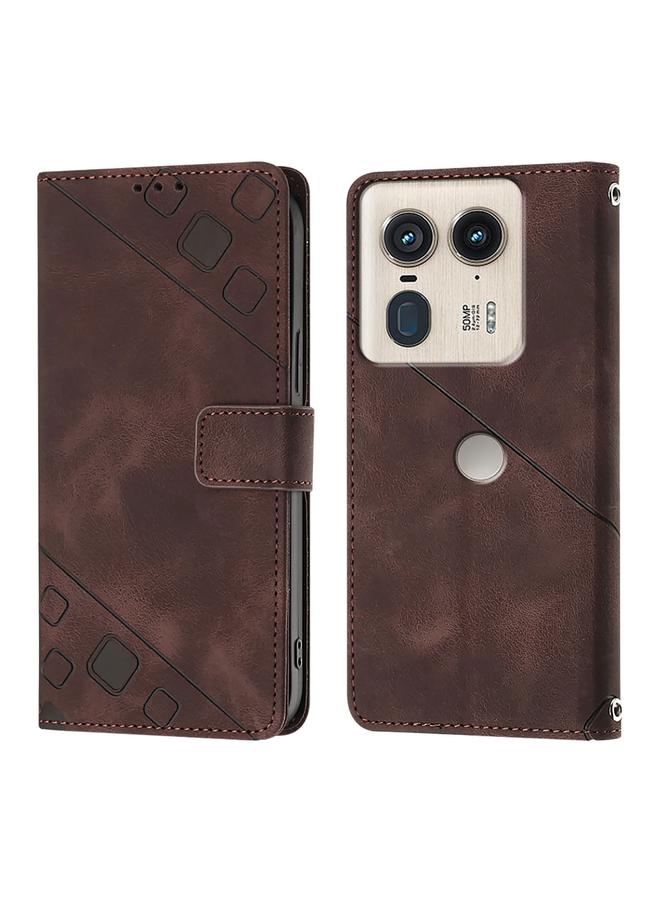 اس-توب جراب لهاتف Motorola Edge 50 Ultra مصنوع من الجلد المنقوش - Image 2