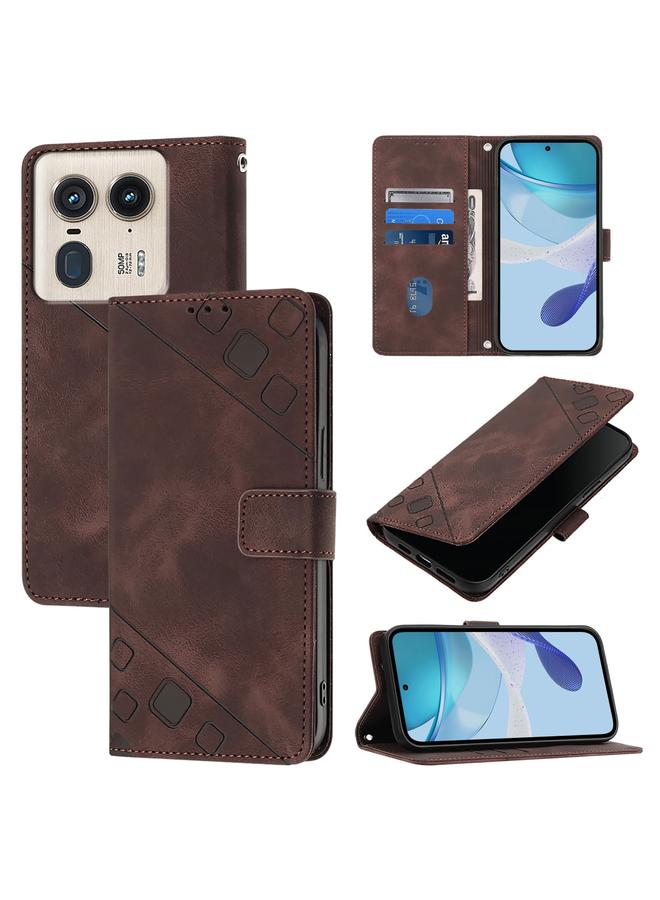 اس-توب جراب لهاتف Motorola Edge 50 Ultra مصنوع من الجلد المنقوش - Image 1